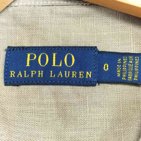 ポロラルフローレン POLO RALPH LAUREN リネン100% キューバシャツ メンズ JPN:0