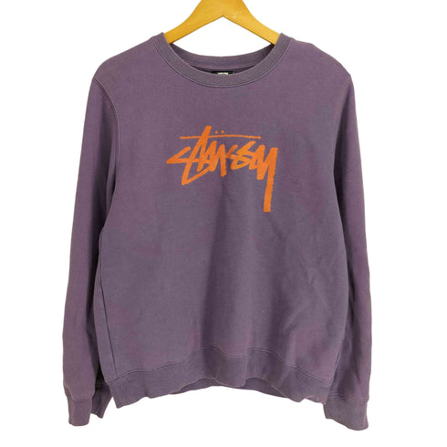 ステューシー Stussy ロゴプリント クルーネックスウェットシャツ メンズ import:M