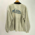 クイックシルバー Quiksilver 90S USA製 ロゴ 両面 プリント スウェット 裏起毛 メンズ import:M