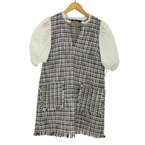 ザラ ZARA ツイードミニワンピース レディース import:M