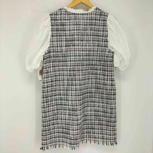 ザラ ZARA ツイードミニワンピース レディース import:M