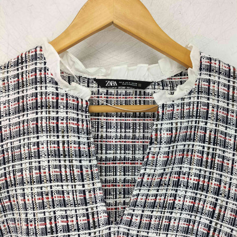 ザラ ZARA ツイードミニワンピース レディース import:M