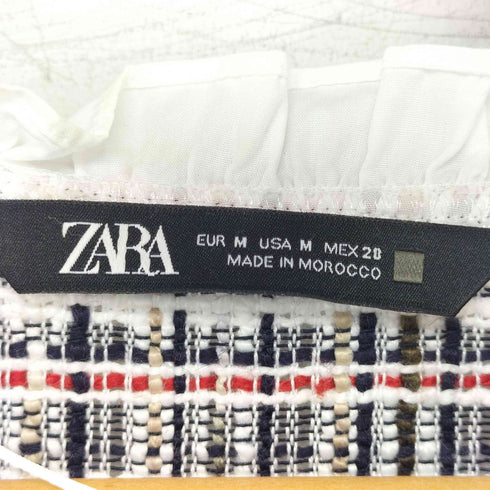 ザラ ZARA ツイードミニワンピース レディース import:M