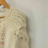 ザラ ZARA 刺繍入りフリル襟 ショート丈カーディガン レディース import:M