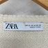 ザラ ZARA 刺繍入りフリル襟 ショート丈カーディガン レディース import:M