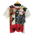 コムデギャルソン COMME des GARCONS AD2016 16SS プリント加工 CDG PLAY ロゴ マルチ 総柄 Tシャツ メンズ JPN:L