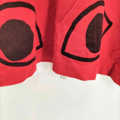コムデギャルソン COMME des GARCONS AD2016 16SS プリント加工 CDG PLAY ロゴ マルチ 総柄 Tシャツ メンズ JPN:L