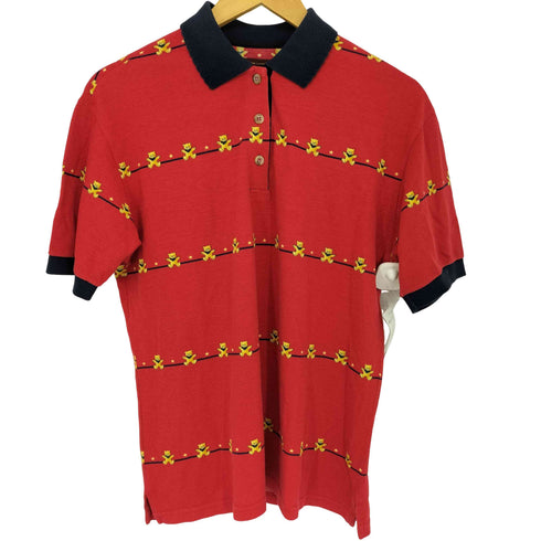 FORT&MADOX 90s イタリア製 テディベア柄ポロシャツ メンズ