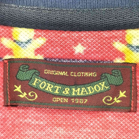 FORT&MADOX 90s イタリア製 テディベア柄ポロシャツ メンズ