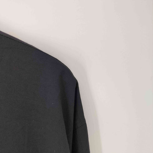 BRIAN BROTHERS SINGLE NEEDLE TAILORINS 65/35 レーヨン ポリ コイン ボタン 刺繍 バンドカラー L/S シャツ メンズ import:XL
