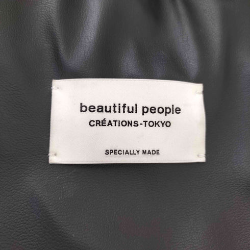 ビューティフルピープル beautiful people フェイクレザー巾着バッグ レディース F