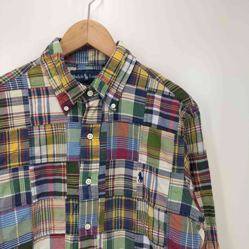 ラルフローレン RALPH LAUREN 90s カスタムフィット パッチワークシャツ メンズ JPN:M