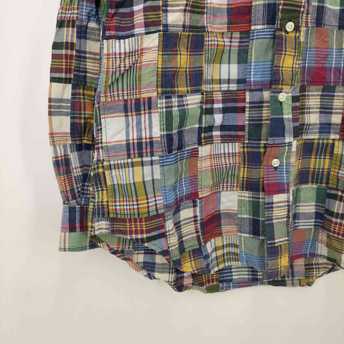 ラルフローレン RALPH LAUREN 90s カスタムフィット パッチワークシャツ メンズ JPN:M