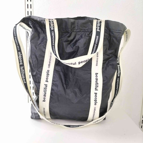 ビューティフルピープル beautiful people Sail Cloth Logo Tape Shoulder Bag レディース F