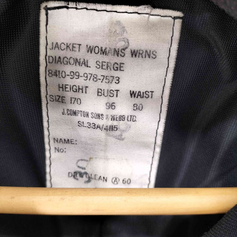 ロイヤルネイビー ROYAL NAVY 99年製 diagonal serge jacket レディース SL33A