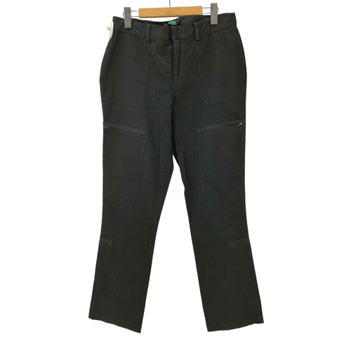 ローレンラルフローレン LAUREN RALPH LAUREN 緑タグ Premium マルチジップ ポケット テーパード ベイカー チノ パンツ レディース 10