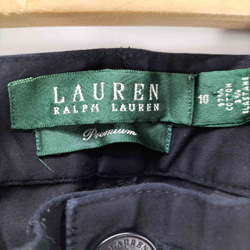 ローレンラルフローレン LAUREN RALPH LAUREN 緑タグ Premium マルチジップ ポケット テーパード ベイカー チノ パンツ レディース 10