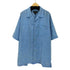 SYNERGY FJ フロッキー モノグラム 総柄 開襟 オープンカラー S/S シャツ メンズ import:XL
