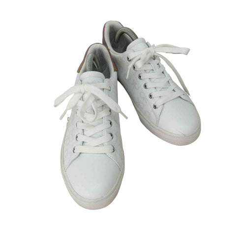 シーケーカルバンクライン ck Calvin Klein CKロゴ総柄 ローカットスニーカー レディース JPN:23