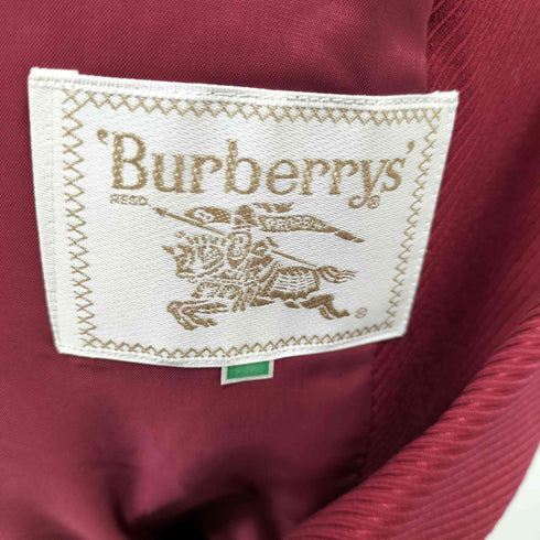 バーバリーズ BURBERRYS シルク混 ダブルテーラードジャケット レディース 9AR
