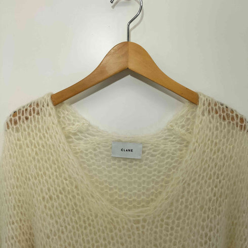 クラネ CLANE V NAECK LOOS MOHAIR KNIT TOPS レディース JPN:2