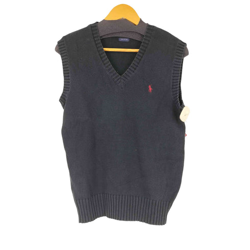 ポロバイラルフローレン Polo by RALPH LAUREN スモールポニー刺繍 コットンニットベスト メンズ import:L
