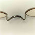 American Optical 1910s-1920s SILVER METAL SADDLE BRIDGE CLASSIC OVAL ROUND メンズ