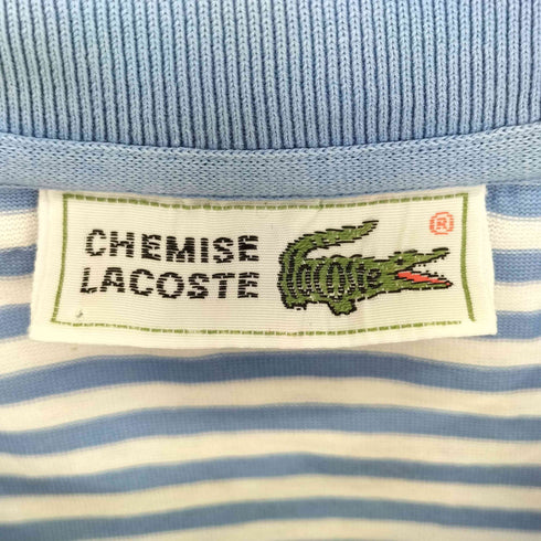 シュミーズラコステ CHEMISE LACOSTE ワンポイント ボーダー ポロシャツ メンズ 5