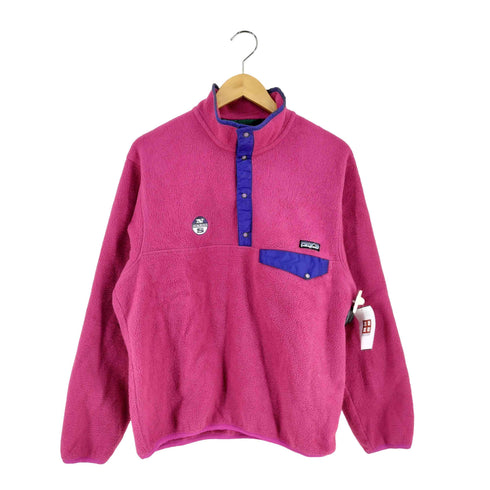 パタゴニア patagonia 90s ジャマイカ製 シンチラ スナップT プルオーバーフリースジャケット メンズ import:M