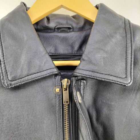 OSCAR PIEL ボアライナー付き 裏地キルティング レザージャケット メンズ import:S