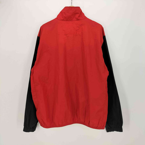ポロスポーツラルフローレン POLO SPORT RALPH LAUREN 90s 裾ロゴ プリント スタンドカラー バイカラー ジップアップ ジャケット メンズ import:XL