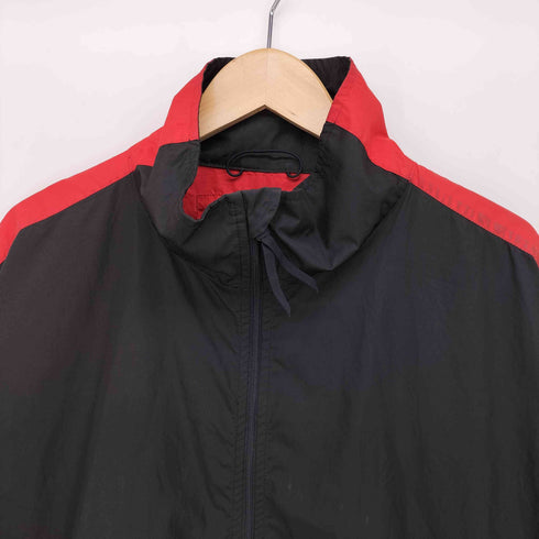 ポロスポーツラルフローレン POLO SPORT RALPH LAUREN 90s 裾ロゴ プリント スタンドカラー バイカラー ジップアップ ジャケット メンズ import:XL