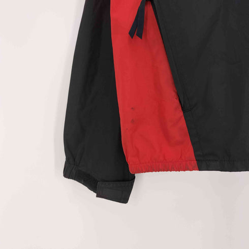 ポロスポーツラルフローレン POLO SPORT RALPH LAUREN 90s 裾ロゴ プリント スタンドカラー バイカラー ジップアップ ジャケット メンズ import:XL