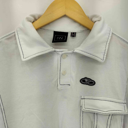 ロマンティッククラウン ROMANTIC CROWN マルチポケット ステッチデザイン 半袖ポロシャツ メンズ  M