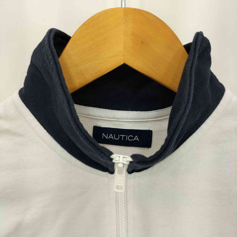 ノーティカ NAUTICA ハーフジップ モックネック 半袖Tシャツ カットソー メンズ S