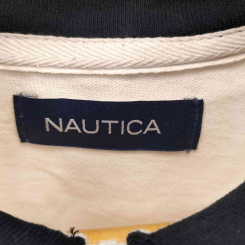 ノーティカ NAUTICA ハーフジップ モックネック 半袖Tシャツ カットソー メンズ S