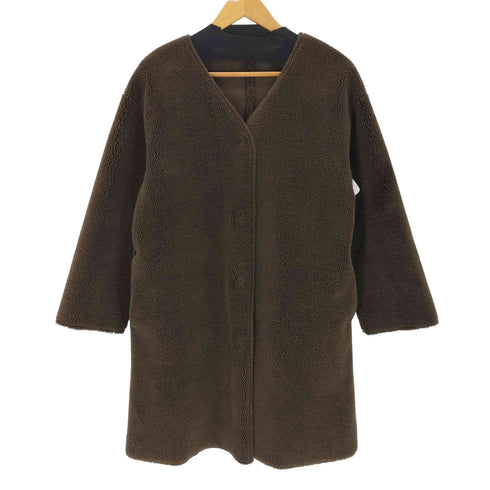 ジャーナルスタンダードレリューム JOURNAL STANDARD relume ノーカラーボアコート レディース JPN:36