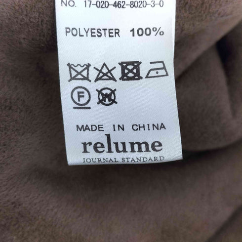 ジャーナルスタンダードレリューム JOURNAL STANDARD relume ノーカラーボアコート レディース JPN:36