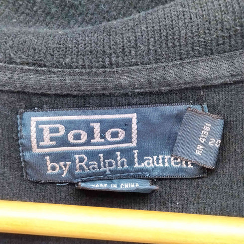 ポロバイラルフローレン Polo by RALPH LAUREN 90s ポニー刺繍 ハーフジップ コットンニット プルオーバー メンズ import:XXL