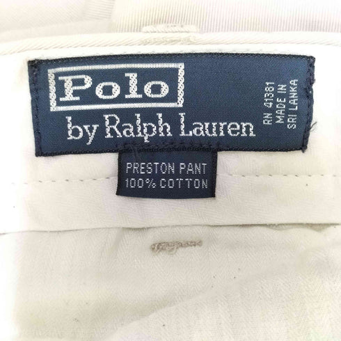ポロバイラルフローレン Polo by RALPH LAUREN 90s PRESTON PANT ポニー刺繍 ワイド チノパンツ ポロチノ メンズ 42 / 32