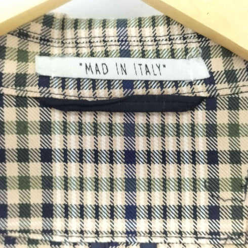 palto italia bartolomeo ベルテッド グレンプレイドコート メンズ EUR:46