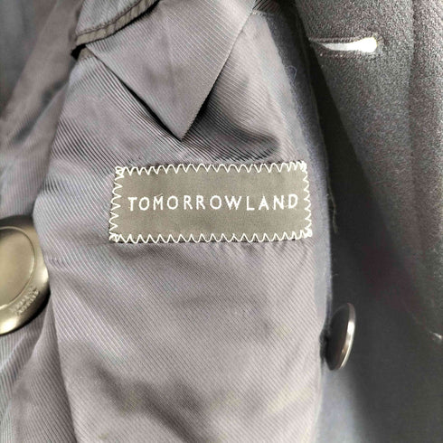 トゥモローランド TOMORROWLAND ウール カシミヤ ビーバー ダブルブレステッドコート Pコート メンズ JPN:44