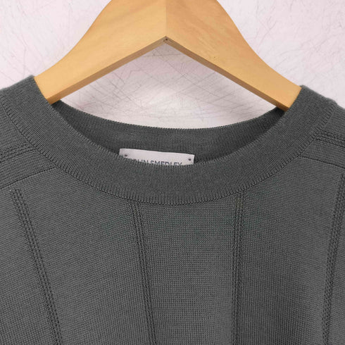 ジョンスメドレー JOHN SMEDLEY イングランド製 ストライプデザインニット メンズ JPN:L