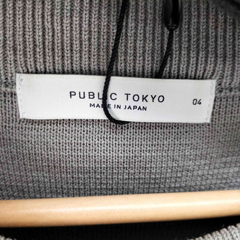 パブリックトウキョウ PUBLIC TOKYO バウンドウールミラノリブクルー メンズ JPN:4