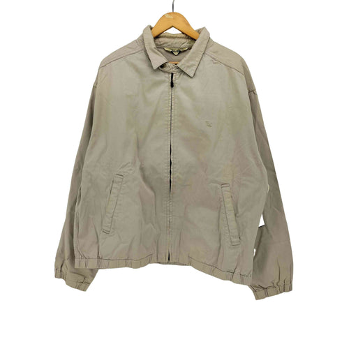 エディーバウアー Eddie Bauer 90s 白タグ 短丈 ワンポイント チンストラップ コットンツイル スウィングトップ メンズ import:XL