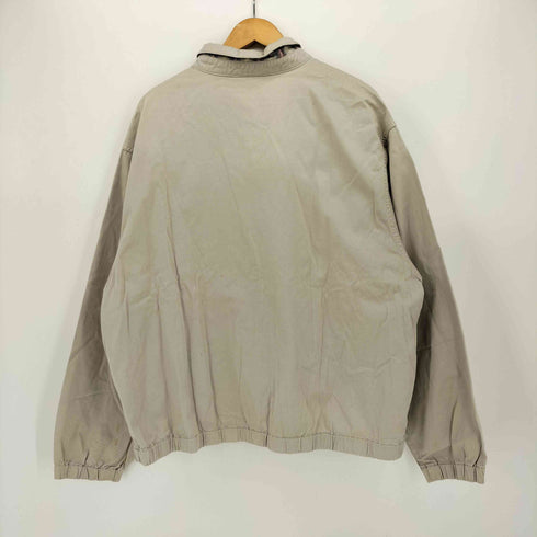 エディーバウアー Eddie Bauer 90s 白タグ 短丈 ワンポイント チンストラップ コットンツイル スウィングトップ メンズ import:XL