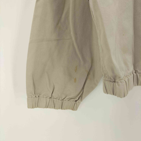 エディーバウアー Eddie Bauer 90s 白タグ 短丈 ワンポイント チンストラップ コットンツイル スウィングトップ メンズ import:XL
