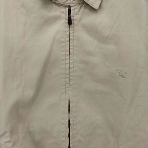 エディーバウアー Eddie Bauer 90s 白タグ 短丈 ワンポイント チンストラップ コットンツイル スウィングトップ メンズ import:XL