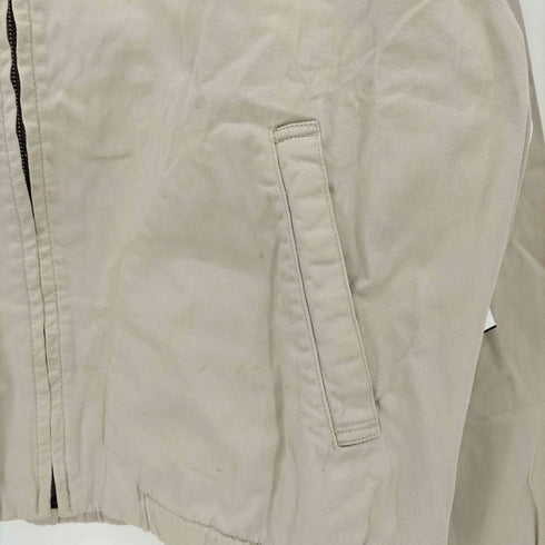 エディーバウアー Eddie Bauer 90s 白タグ 短丈 ワンポイント チンストラップ コットンツイル スウィングトップ メンズ import:XL