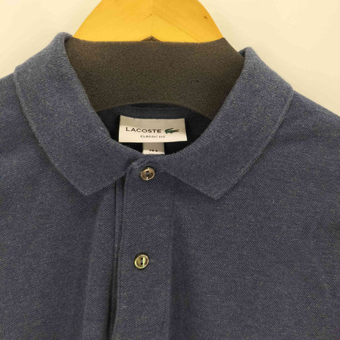 ラコステ LACOSTE ロゴパッチ 鹿の子ポロシャツ メンズ import:M